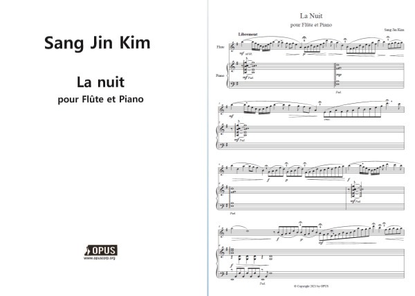 Sangjin Kim : La nuit for Flute and Piano
